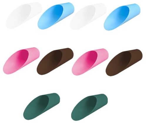 ibasenice Lot de 10 Pelles à Terre en Plastique PP pour Jardinage, Plantation De Fleurs Et Semis, Forme Tonneau Sécurisée, Petite Taille, Usage Domestique Et Maraîcher, Outil Polyvalent De Jardin