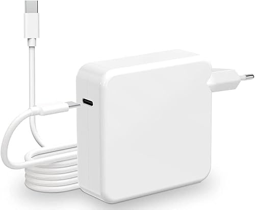 Cargador Rápido 96W USB C, Compatible con MacBook Air M3 M2 M1 MacBook Pro 16/15/14/13 Pulgadas 2024/2023/2022/2021, iPad Pro 12.9/11, para Todos los Dispositivos USB C, con Cable USB C 2M