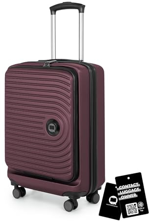 Hauptstadtkoffer Mitte Toploader 55x40x20 cm 47 Lmit Anhänger, Burgund | ABS-Hartschale · TSA-Zahlenschloss · Laptopfach · 4 Rollen · Austauschbare Ersatzteile · Digitaler Kofferanhänger