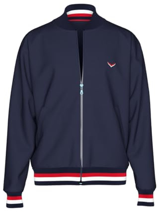 Trigema Collegejacke mit kontrastfarbigen Elementen