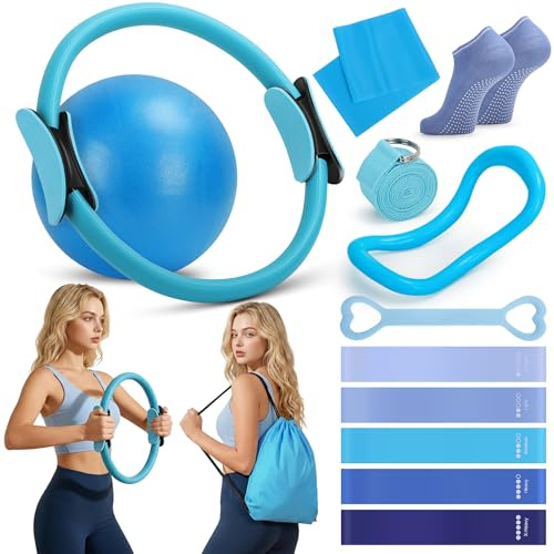 Pilates Set Pilates Equipment Pilates Set für Zuhause 13 Stück Home Pilates Set Pilates Workout Set Home Pilates Kit für Frauen Pilates Essentials Kit Pilates Zubehör Pilates Kit Pilates Ring
