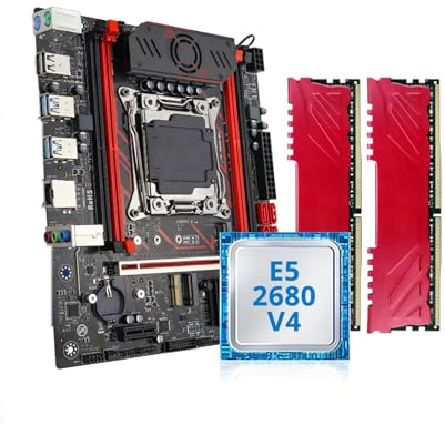Compatibilità Scheda madre da gioco Fit For SOYO X99 con chipset C612 TPM2.0 Pin CPU E5 2680 V4 e RAM DDR4 16G (2 * 8G) 2133MHz PCIE3. for PC desktop(Motherboard+CPU+RAM)