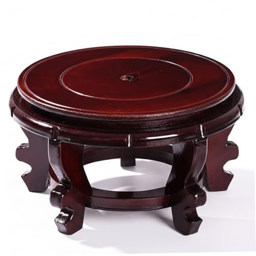 ANosteie Wood Pedestal Stand 80lbs Capacity Round Wood Plant Stand For Indoor Plants, Pedestal For Flower Pots, Vases, Fishbowls, And Decorative Displays