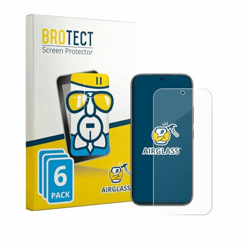 BROTECT Schutzglas für Honor 600 Pro | 6 Stück Transparenter Displayschutz Made in Germany Schutzfolie Panzer Folie Glas 9H Anti-Fingerprint Einfache Montage Clear