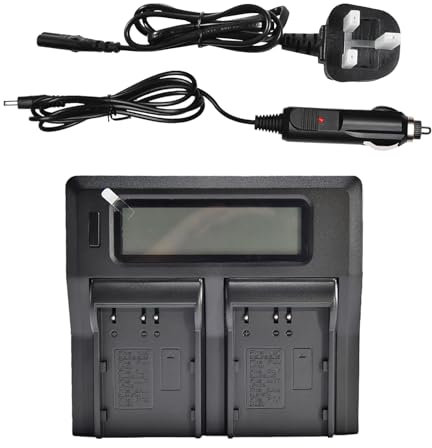 DSTE 1.5A Fast Charging Dual Battery Charger Compatible for EN-EL3E en-EL3 Olympus PS-BLM1 PS-BLM5 Fuji NP-150 PENTAX D-LI50/NP-400