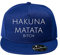 OwnDesigner Baseball Cap - Hakuna Matata Unisex Mütze, Kappe für Herren und Damen, einfarbige Basecap, rundum geschlossen (95-Cap-Blau)