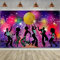 Disco Party Dekoration Lieferung, Große Stoff 70er Jahre 80er Jahre 90er Jahre Tänzer Hintergrund für Disco Thema Party, Vintage Leuchtende Geburtstag Fotografie Foto Stand Hintergrund