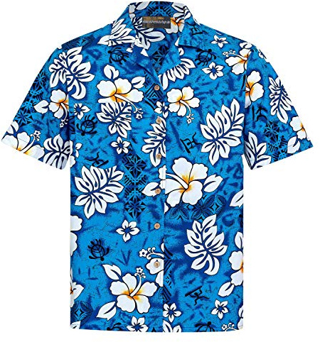 Hawaii Hemd Männer Baumwolle Größe S - 8XL Herren Hawaiihemd Kurzarm Frauen Blumen