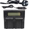 DSTE 1.5A Fast Charging Dual Battery Charger Compatible for NP-W235,Fujifilm XT4,X-H2,X-H2S Digital Camera