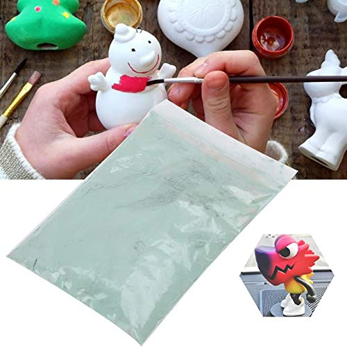 Ungiftiges thermochromes Pigmentpulver, DIY 10g Nicht radioaktives buntes harmloses thermochromes Farbmittel(Light blue warm red)