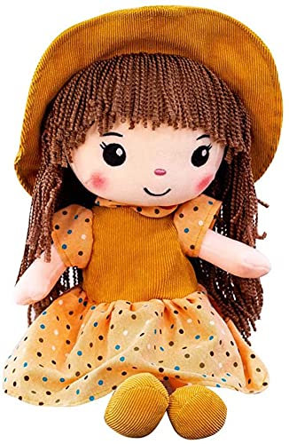 Bprtcra 40CM Poupée de Chiffon Fille Mignonne Jouet en Peluche Bébé Douce Doudou Poupée Ornement Maison Mini-Princesse Chapeau de Naissance Anniversaire Valentin Noël, Type B