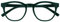 OPULIZE Blu-Brille Blaulichtfilter Cool Rund Rahmen Federscharniere Verbessern Den Schlaf Computerbrille Gaming Entspiegelt Grün Herren Damen B5-6 +0.00