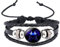 Caimeytie Kinder Armschmuck Leder Wickelarmbänder Verstellbar Horoskop Sternzeichen Glücksarmband Zwillinge