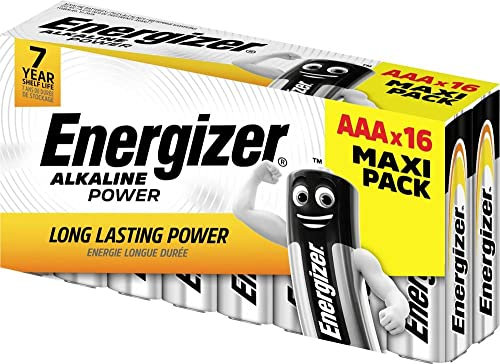 Energizer Power Micro (AAA) Lot de 16 Piles alcalines au manganèse 1,5 V