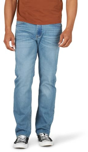 Wrangler Authentics - Jeans da Uomo Slim Fit, Gamba Dritta