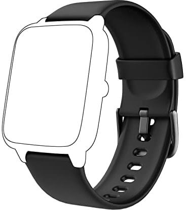 GRV Bracelet de rechange pour montre connectée FC1 ID205L (noir)