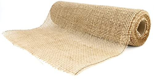 D.RECT Toile de Jute Rouleau Brun 30x500cm - Ruban Jute Naturel pour la Fleuristerie et la Décoration - Rouleau Toile de Jute Les Emballages Cadeaux
