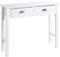 HAKU Möbel Konsole weiß, Massivholz, MDF - Maße: B 100 cm x H 77 cm x T 30 cm, Style: Coastal Furniture