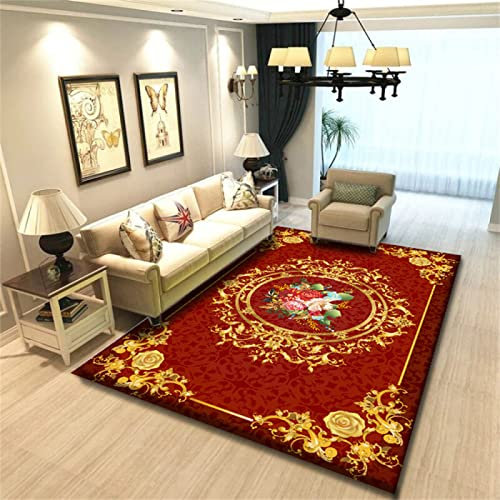 DJHWWD Teppich Motiv rot flach gewebt bunter Wohnzimmerdekorationshotel Im Chinesischen Stil 80x120cm Jugendzimmer Jungen Rug