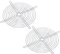 PATIKIL 200mm Fan Finger Grill, 2 Pack Metal Grill Protector Guard for 200X200mm Fan Protective Cover DIY, Silver