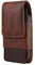 Sac de Ceinture Clip pour Téléphone Marron, Pochette de Ceinture Smartphone en Cuir, Petit Sac Taille pour Téléphone Portable Homme Étui de Transport avec Boucle Passant de Ceinture pour Voyage Sports