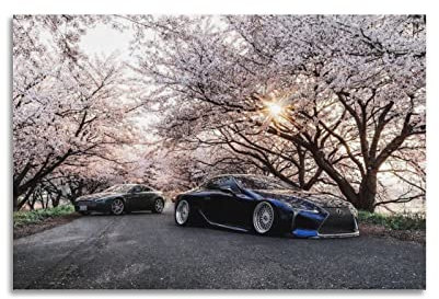 JUNNA JDM Sportauto-Poster für Lexus LC 500 Rennauto, dekoratives Gemälde, Leinwand, Wand- und Kunstbild, Familien-Schlafzimmer, Dekoration, 30 x 45 cm