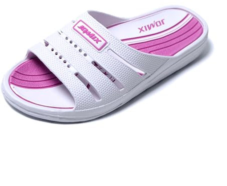 JOMIX Ciabatte Donna Estive Comode Ciabatte Mare Donna Pantofole Gomma Morbida Casa Piscina Spiaggia Bagno SD8060 (Bianco, 40)