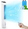 LIFERUN Ventilador de Torre de 101 cm con Mando a Distancia y Refrigeración por Agua, Temporizador de 8 Horas, Limpieza 4 en 1 con Refrigeración, Humidificación, Limpieza Para Dormitorio, Salón
