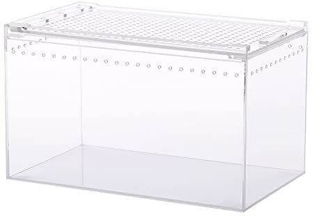 Insektenschutzgehege, Acryl, Reptilienkäfig, Zuchtbox, Terrarium, transparenter Futterraum für Schlangen, kleine Haustiere, Isopoden, Eidechsen, Kakerlaken, Insekten