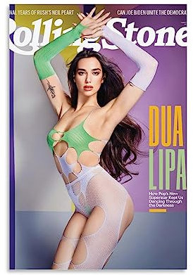 Dua Lipa SexyCanvas-Poster, dekoratives Gemälde, Leinwand-Wandposter und Kunstdruck, modernes Familienschlafzimmer-Dekor-Poster, 20 x 30 cm