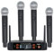 micfuns K4 4 - Microfono wireless portatile per KTV Stage Singing (nero)