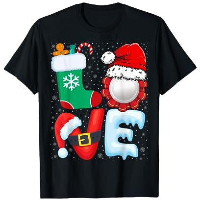 Bottle Cap Wearing Santa Hat Xmas Christmas T-Shirt