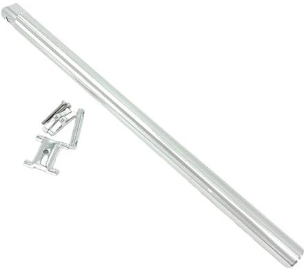 wanhaoaony Sattelstütze Gefedert Litepro für Birdy 34,9 mm 600 mm Aluminiumlegierung Schwarz Silber (Light Grey)