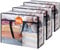 Lifewit 3 Pack Clear Plastic Storage Bags, 90L Foldable Clothes Storage Boxes Wardrobe Storage Organizer Moving Bags with Reinforced Handle for Loft Wardrobe for Bedding Clothes Blanket Duvet