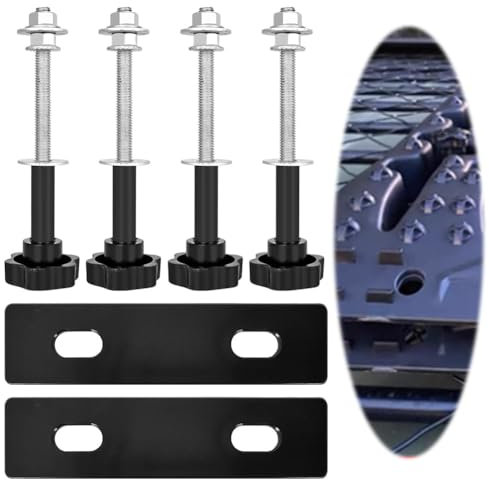 Tutamaz Kit de montage universel pour plaques de sable X-BULL/Fieryred/Bunker Industry, plaques de sable tout-terrain, avec quatre coques en spirale, durable et résistant à la corrosion pour véhicules