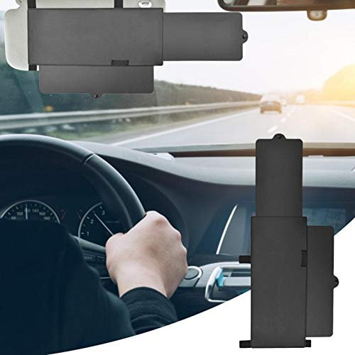 Extensor Parasol para Coche Antideslumbrante - Protector Ventana Y Bloqueador Rayos UV - Ajustable Parasol Extensor Visera para Conductor Y Pasajero del Asiento Delantero