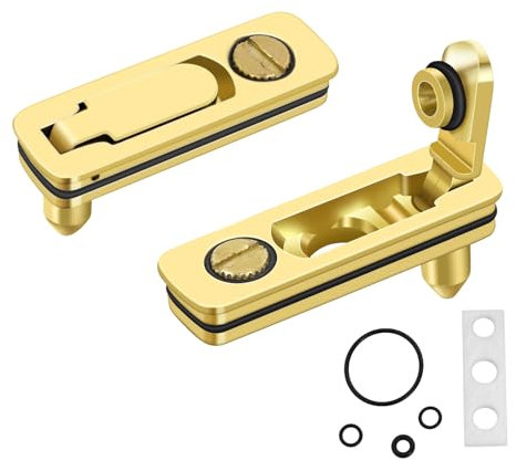 Ultraray Zubehör für Zippo Feuerzeuge, Dichtung für Einsatz, Ersatzteile mit Baumwollfilzpad, Metall Zubehör Set Gegen Verdunstung (Golden)