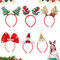 XLZJYIJ 6 Stück Haarreifen Weihnachten Stirnband Weihnachten Kopfschmuck, Weihnachts Haarreif Rentier Geweih Weihnachtsbaum Weihnachtsmütze, Weihnachts-Stirnbänder für Erwachsene und Kinder