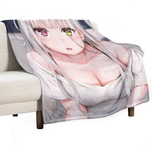 YOUMAN Sexy Anime-Cartoon-Fleece-Decke, für alle Jahreszeiten, gemütlich, Plüsch, leicht, Flanell-Überwurf, Decken für Couch, Sofa, Bett, 178 x 203 cm