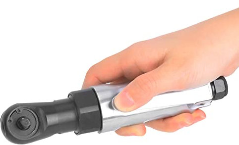 KIMISS XQ-719A Mini Chiave a Cricchetto Pneumatica 1/4 e 3/8, Avvitatore a Cricchetto Pneumatico Compatto, Attacco Quadro Durevole 3/8 e Attacco Quadro 1/4 per