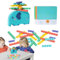 Wlikmjg Tier-Balancespiel, Stapelspiel für Gleichgewichtsspielzeug | Elefanten-Stapelspiel aus für lebendige Farben, Lernspielzeug für Schule, Reisen, Park,