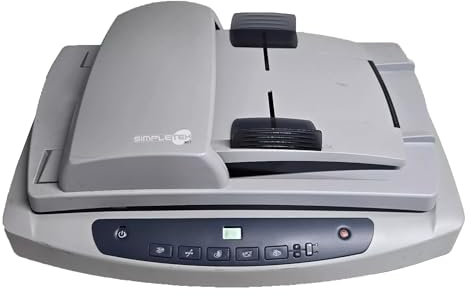SIMPLETEK - Flachbett-Scanner 5550c kabelgebunden USB A4 kompatibel mit Windows 11 10 8 7 XP Vista ADF Flatbed | Inklusive Netzkabel und USB (überholt)
