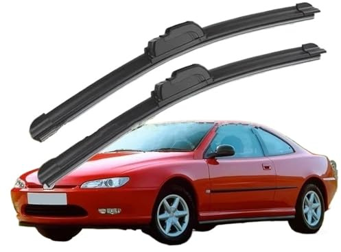 Wiper Blade Essuie-glaces En Caoutchouc Silicone Pour Pare-brise Pour Peugeot 406 Coupé 1995-2004 Accessoires Inclus WINDSCREEN WIPERS