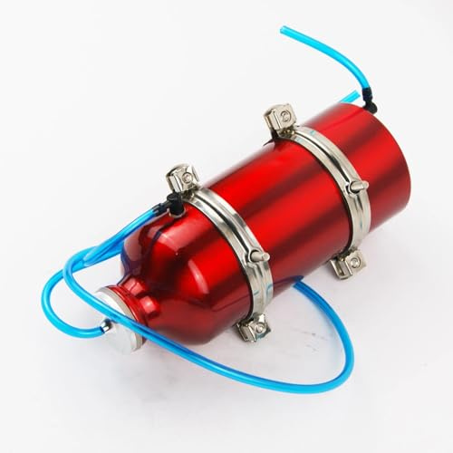 Rainorning 600ML Marine Grade Aluminum Fuel Tank for RC Boat with Waterproof Nozzle & Secure Pipe Clamp
