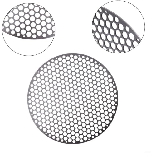 Rejilla redonda de acero inoxidable para asar y enfriar, alfombrilla profesional para hornear, cocinar al vapor y preparar alimentos (26 cm)