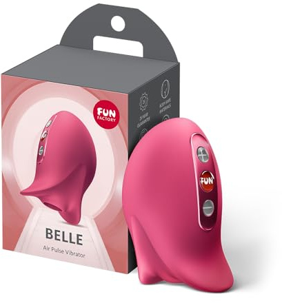 Fun Factory Belle | Druckwellenvibrator für Frauen | 11 Intensitäten | Hautfreundliches Silikon | Wasserdicht IPX7 | Wiederaufladbar USB-C | Sex Spielzeug für Frauen | Erotik | Sex Toys