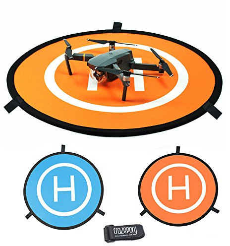 Crazepony Fast-fold Drone Landing Pad Helipad Dronepad for Quadcopter Helicopter RC Drone DJI Phantom 2 3 4 Inspire 1 Mavic ( 75mm Dimension)