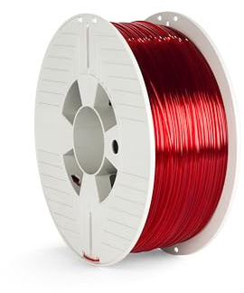 Verbatim PET-G Filament 2, 85 mm, Polyethylenterephthalat-Glykol, Rot Transparent