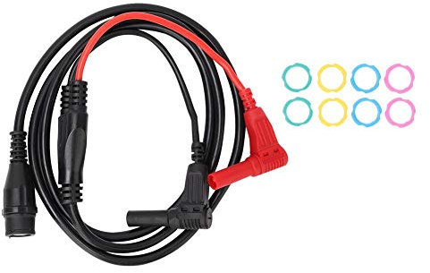 BNC Test Leads BNC Male Plug to Right Angle Banana Plug Coaxial Cable Oscilloscope Test Lead Cable Wire 1M