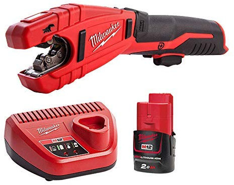 Milwaukee C12PC 12V Cordless Pipe Cutter with 1 x 2.0Ah Battery & Charger